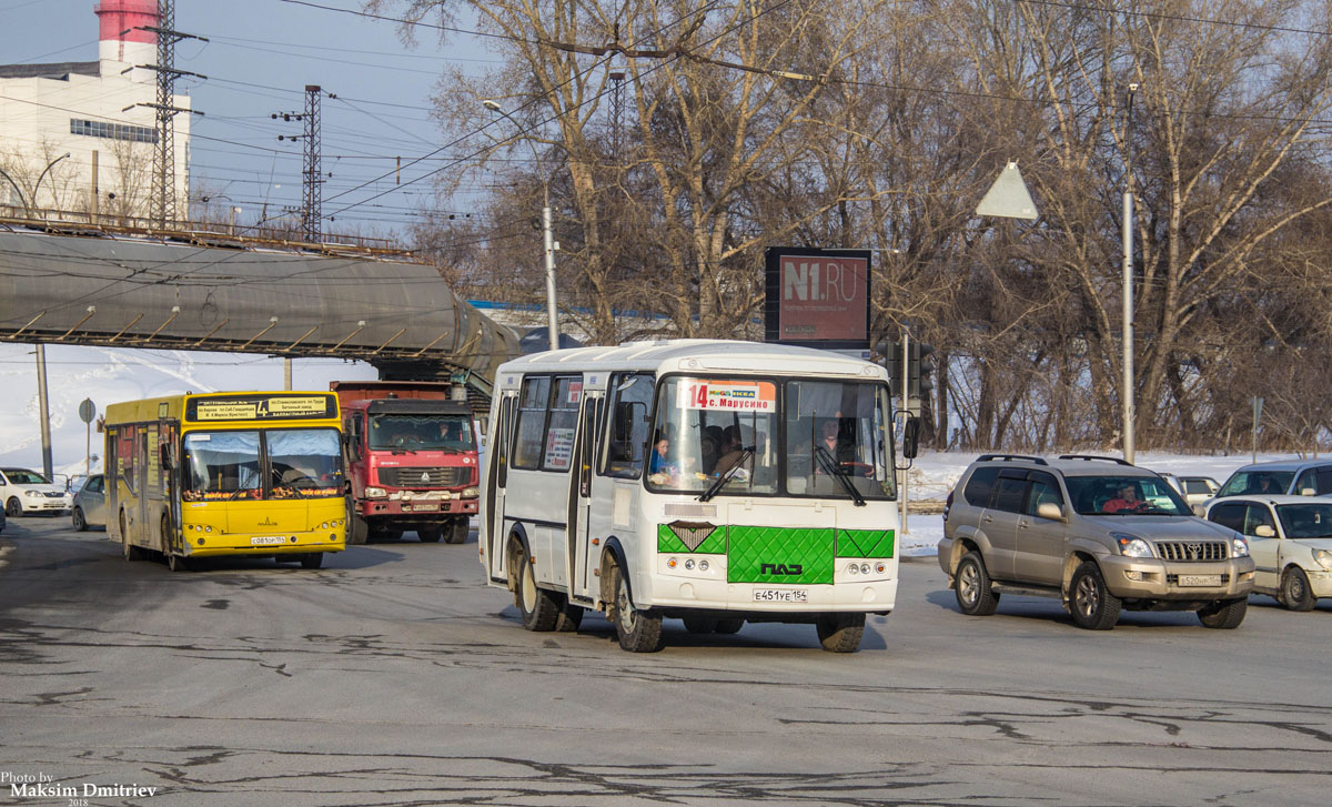 Новосибирская область, ПАЗ-32054 № Е 451 УЕ 154