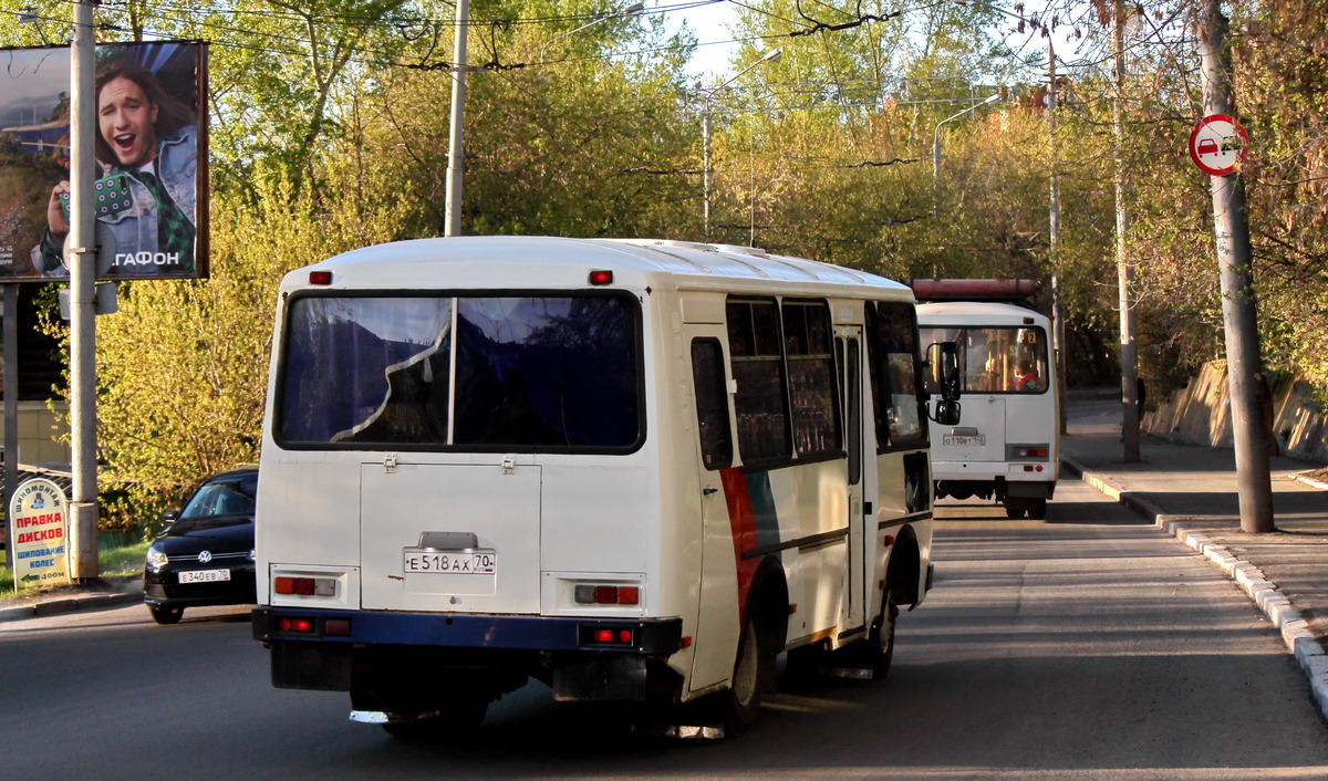 Томская область, ПАЗ-32053 № Е 518 АХ 70