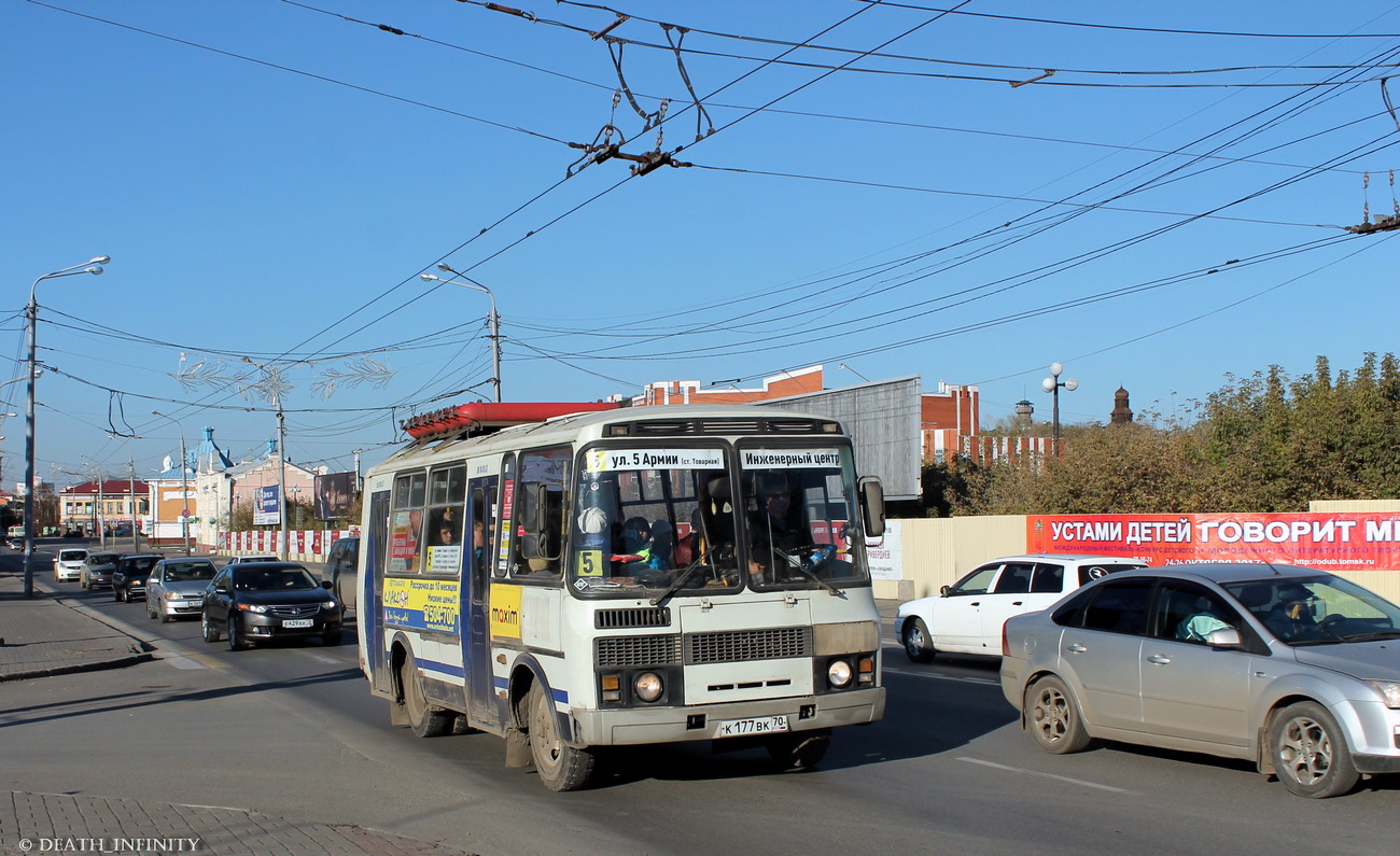 Томская область, ПАЗ-32054 № К 177 ВК 70