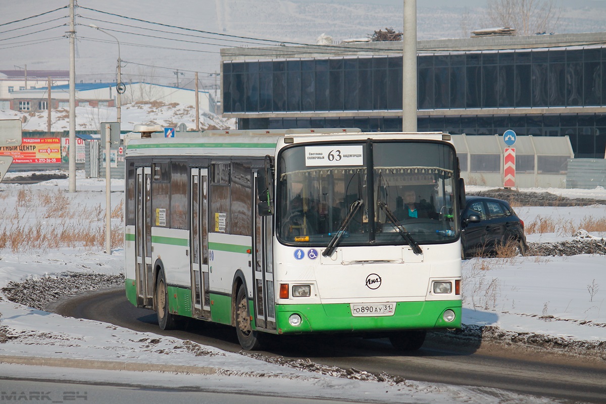 Kraj Krasnojarski, LiAZ-5293.53 Nr О 890 АУ 31