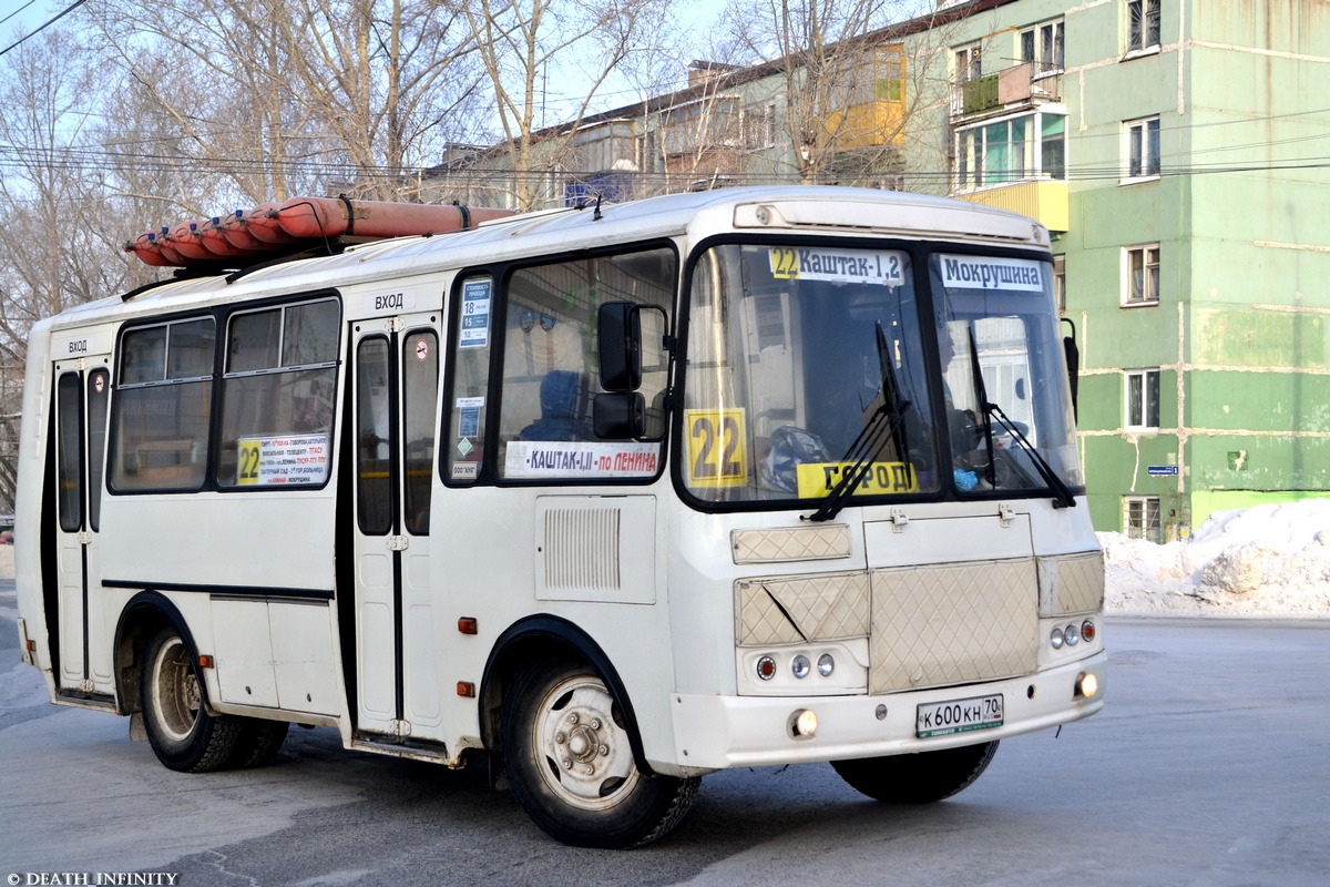 Томская область, ПАЗ-32054 № К 600 КН 70