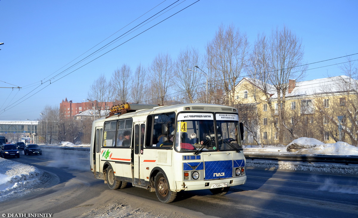 Томская область, ПАЗ-32054 № С 708 РС 154