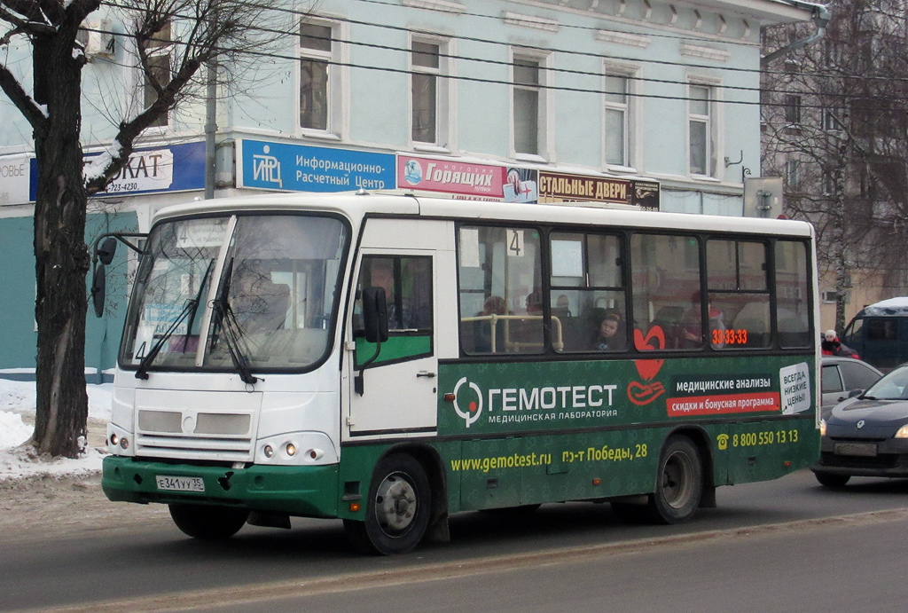 Вологодская область, ПАЗ-320402-03 № Е 341 УУ 35