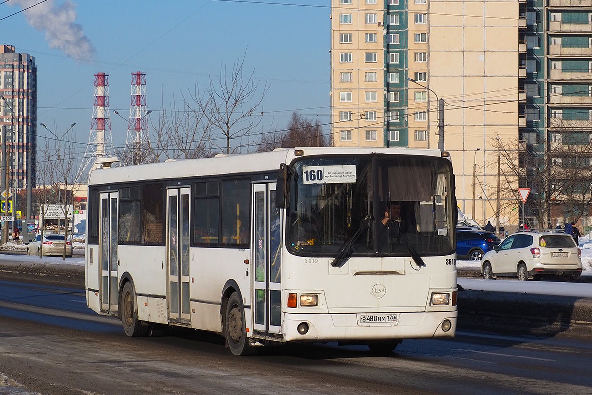 Санкт-Петербург, ЛиАЗ-5293.53 № 3619