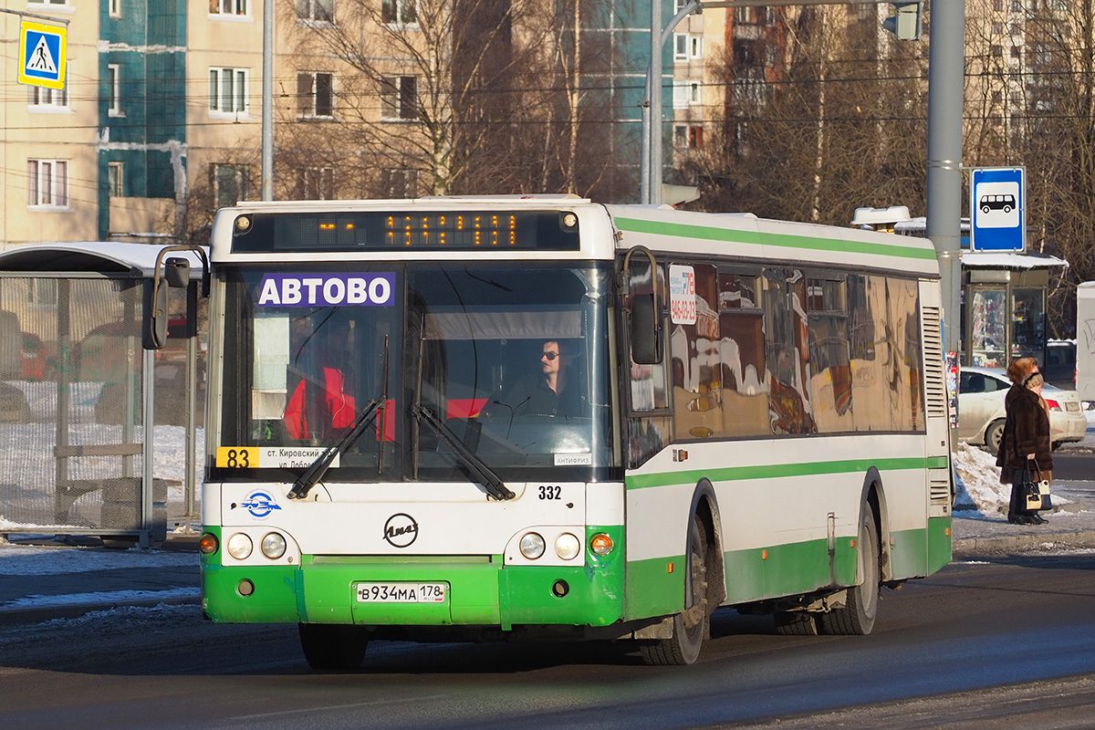 Санкт-Петербург, ЛиАЗ-5292.20 № 332