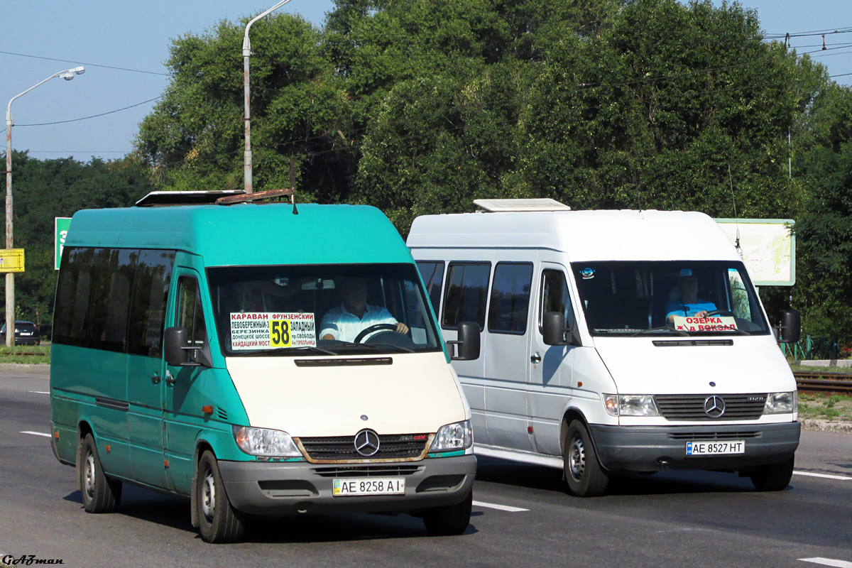 Dnepropetrovsk region, Mercedes-Benz Sprinter W903 311CDI # AE 8258 AI; Dnepropetrovsk region, Mercedes-Benz Sprinter W903 312D # AE 8527 HT