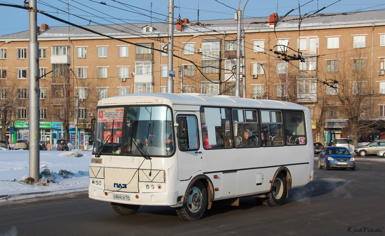 Новосибирская область, ПАЗ-32054 № Е 864 СВ 154