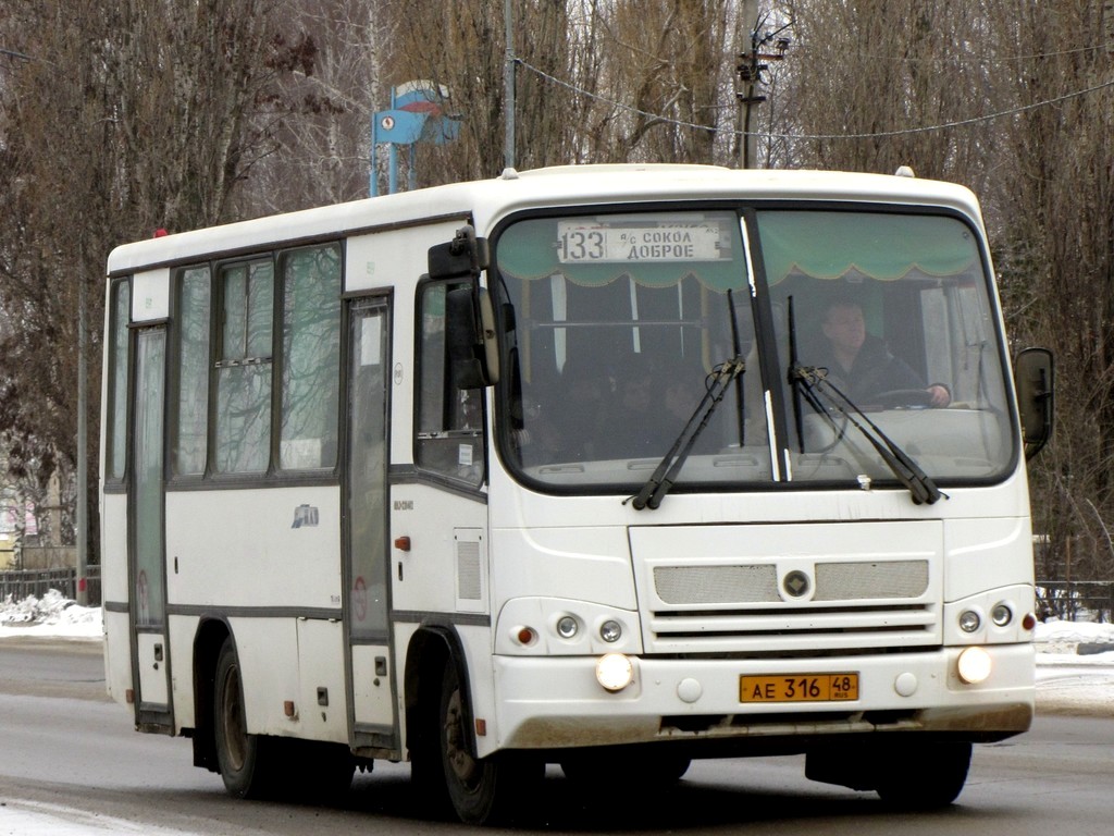 Липецкая область, ПАЗ-320402-05 № АЕ 316 48