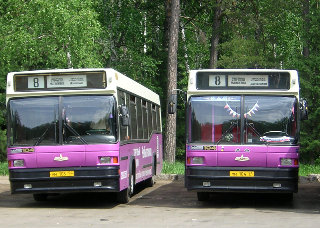 Новосибирская область, МАЗ-104.021 № 4181; Новосибирская область, МАЗ-104.021 № 4179