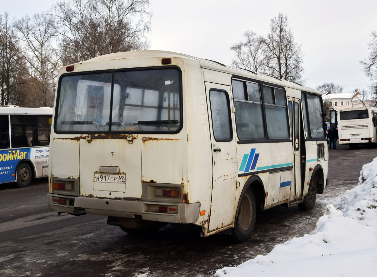 Тверская область, ПАЗ-32053 № Н 917 ОР 69