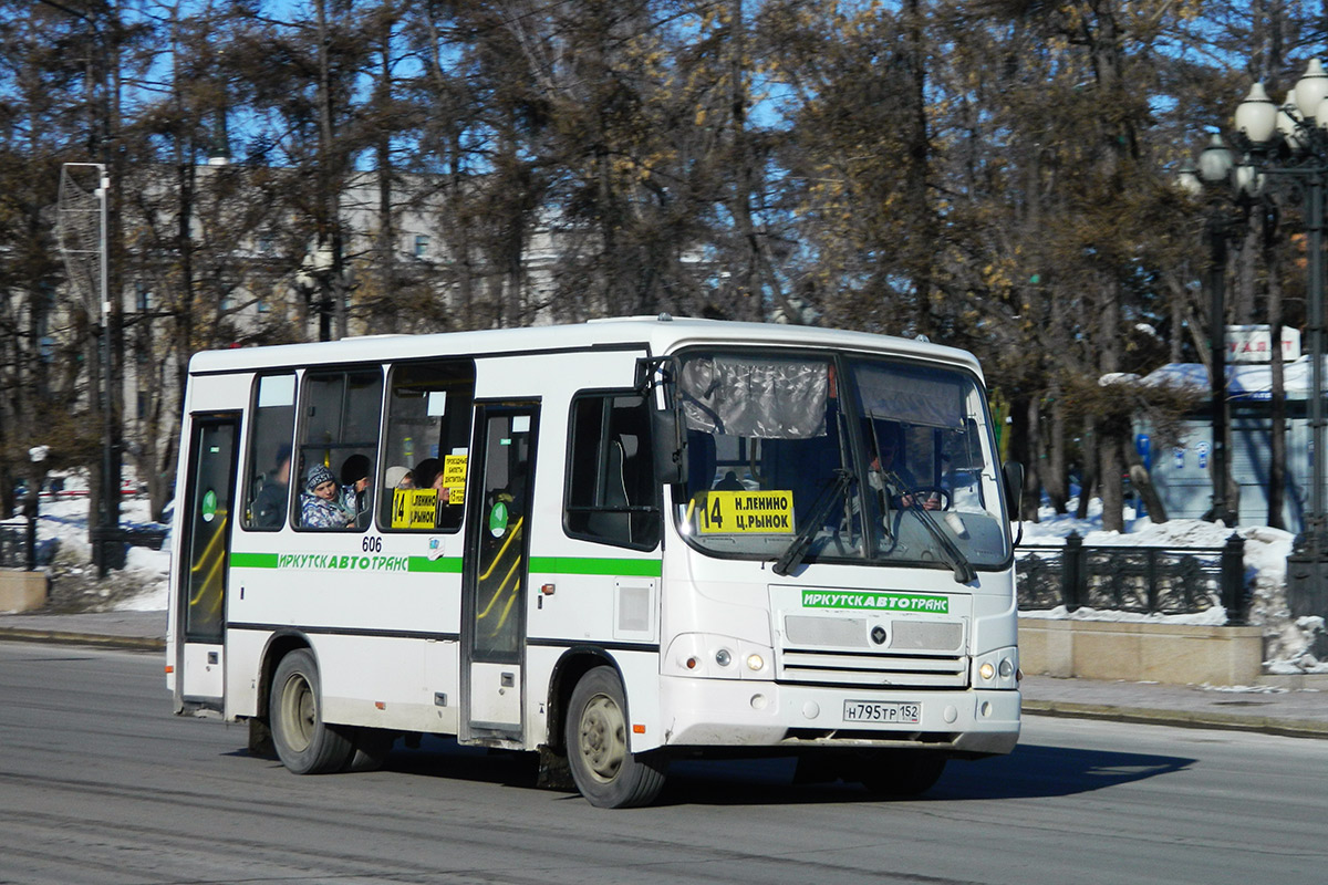 Иркутская область, ПАЗ-320302-08 № 606