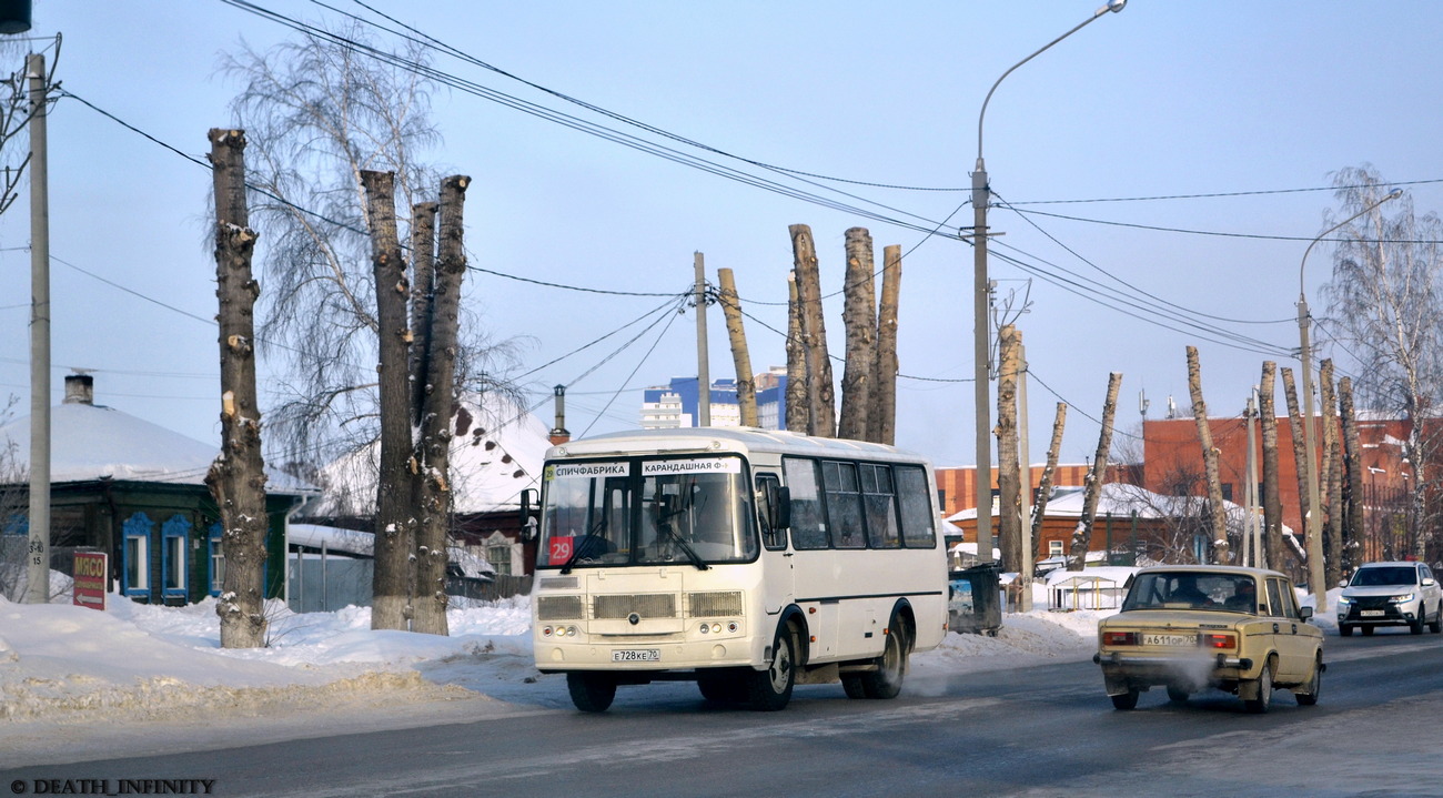 Томская область, ПАЗ-32054 № Е 728 КЕ 70