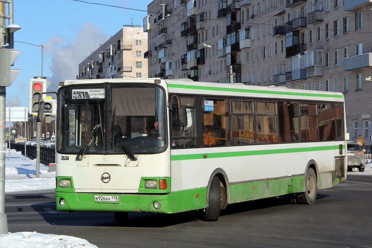 Санкт-Петербург, ЛиАЗ-5293.53 № 3534