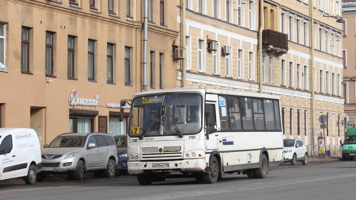 Санкт-Петербург, ПАЗ-320412-05 № 7782