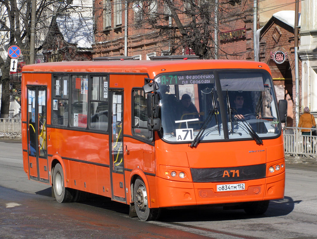 Nizhegorodskaya region, PAZ-320414-05 "Vektor" # О 834 ТМ 152