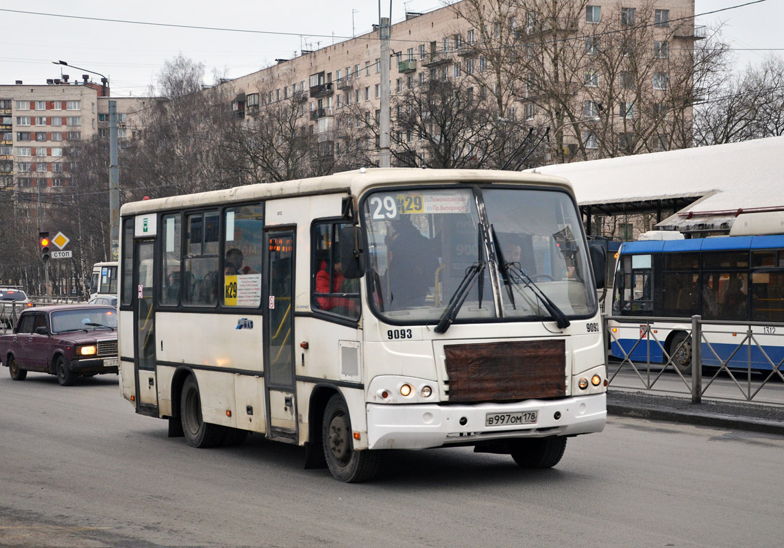 Санкт-Петербург, ПАЗ-320402-05 № 9093