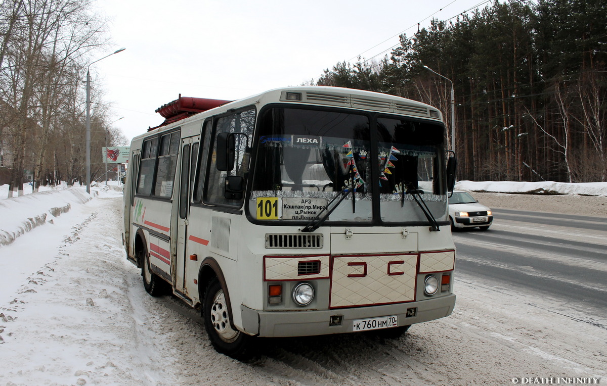 Томская область, ПАЗ-32054 № К 760 НМ 70