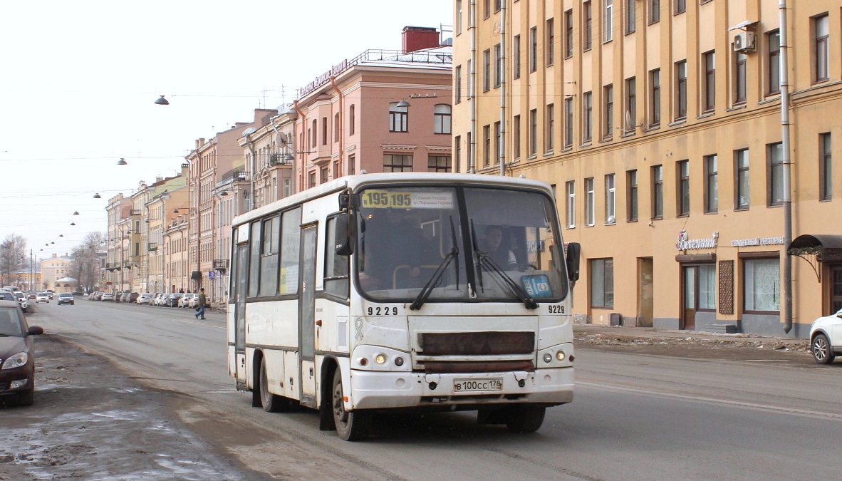 Санкт-Петербург, ПАЗ-320402-05 № 9229