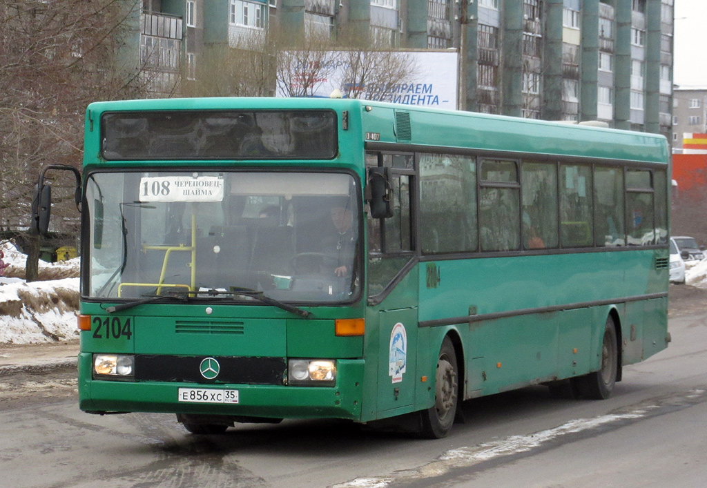 Вологодская область, Mercedes-Benz O407 № 2104