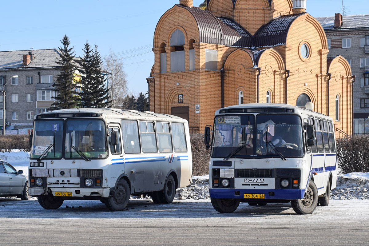 Алтайский край, ПАЗ-32053 № АО 356 22; Алтайский край, ПАЗ-32054-07 № АО 304 22; Алтайский край — Разные фотографии