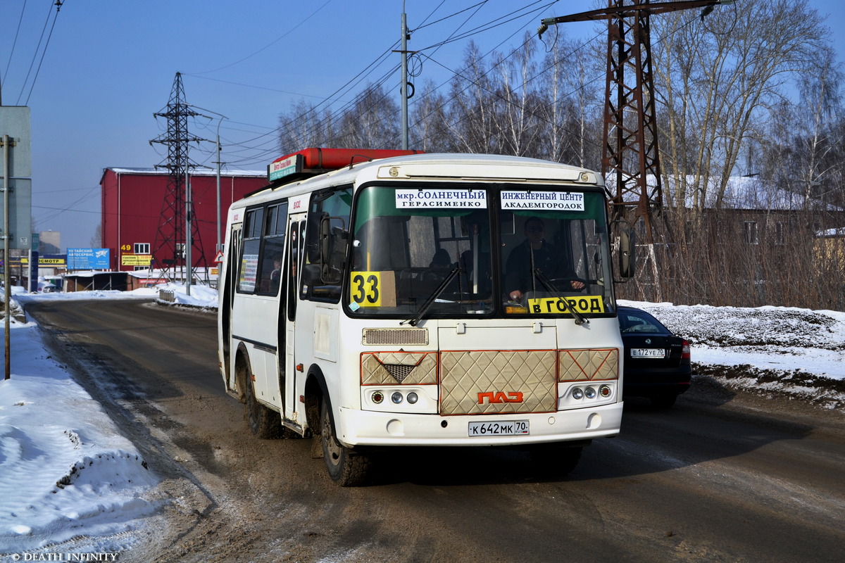 Томская область, ПАЗ-32054 № К 642 МК 70