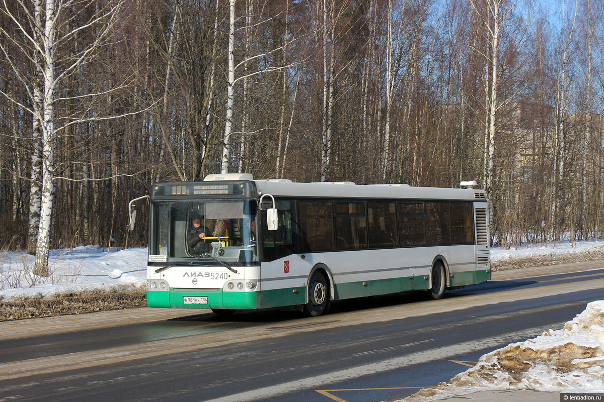 Санкт-Петербург, ЛиАЗ-5292.60 № 5240