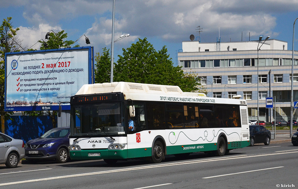 Санкт-Петербург, ЛиАЗ-5292.71 № 7552