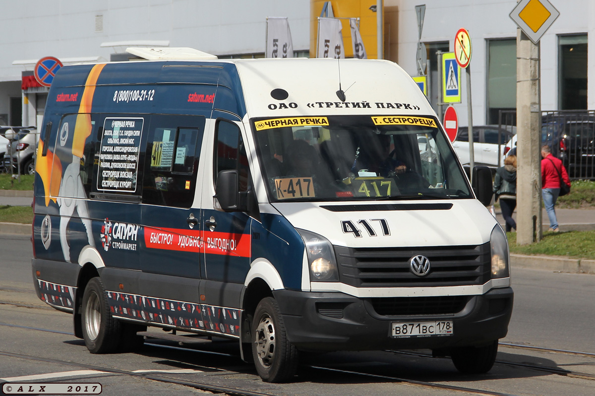 Санкт-Петербург, БТД-2219 (Volkswagen Crafter) № В 871 ВС 178