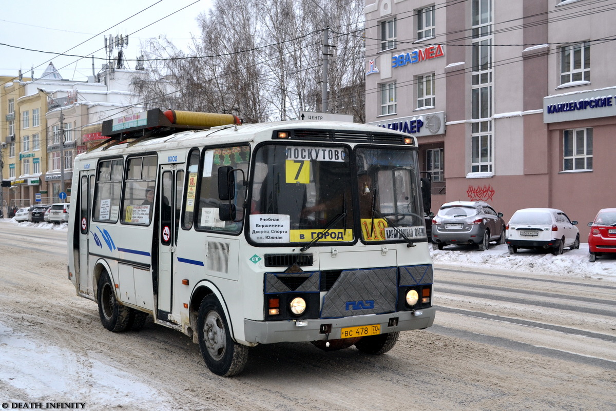 Томская область, ПАЗ-32054 № ВС 478 70