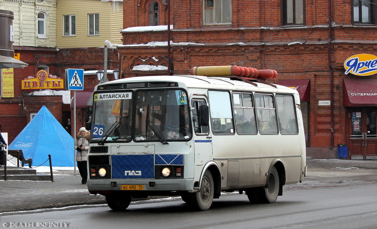 Томская область, ПАЗ-32054 № АС 492 70