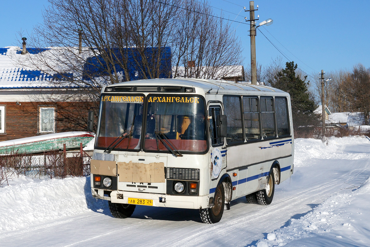 Архангельская область, ПАЗ-32054 № АВ 283 29