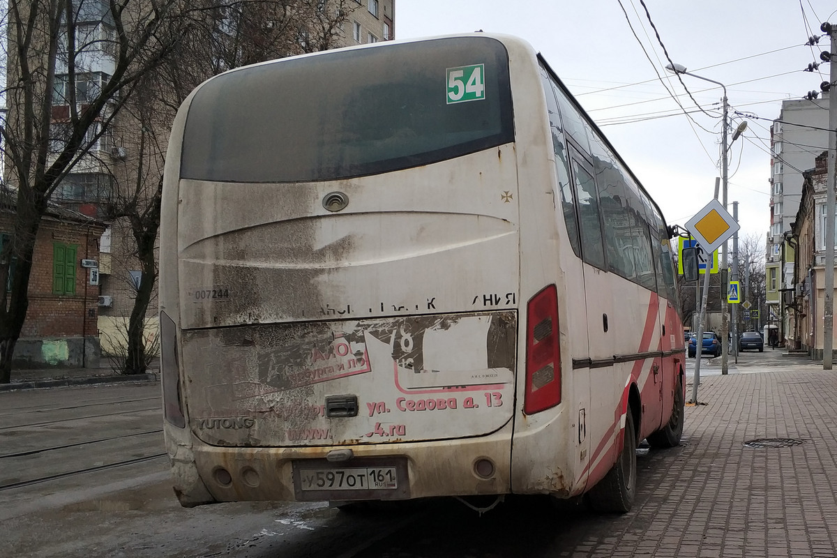 Ростовская область, Yutong ZK6737D № У 597 ОТ 161