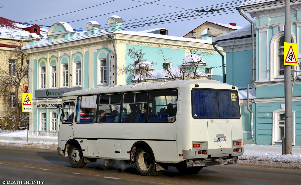 Томская область, ПАЗ-32054 № Е 875 ЕТ 70