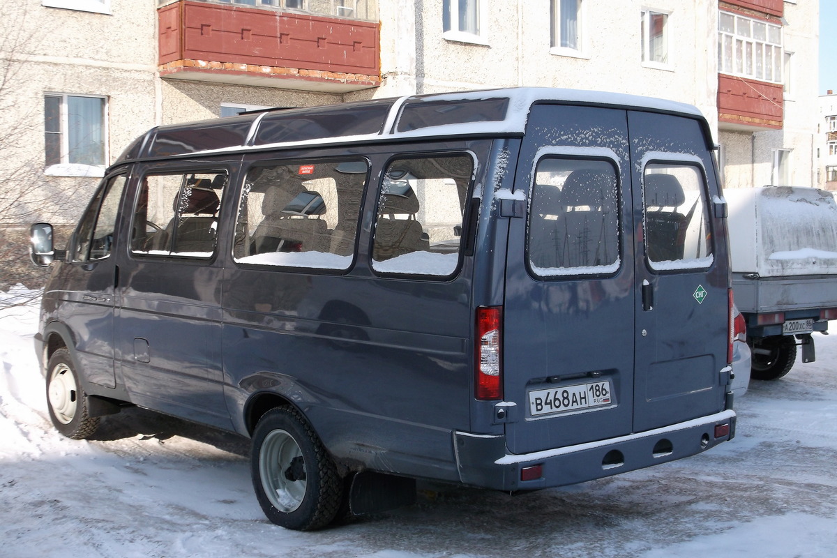 Khanty-Mansi AO, GAZ-322105 Nr. В 468 АН 186