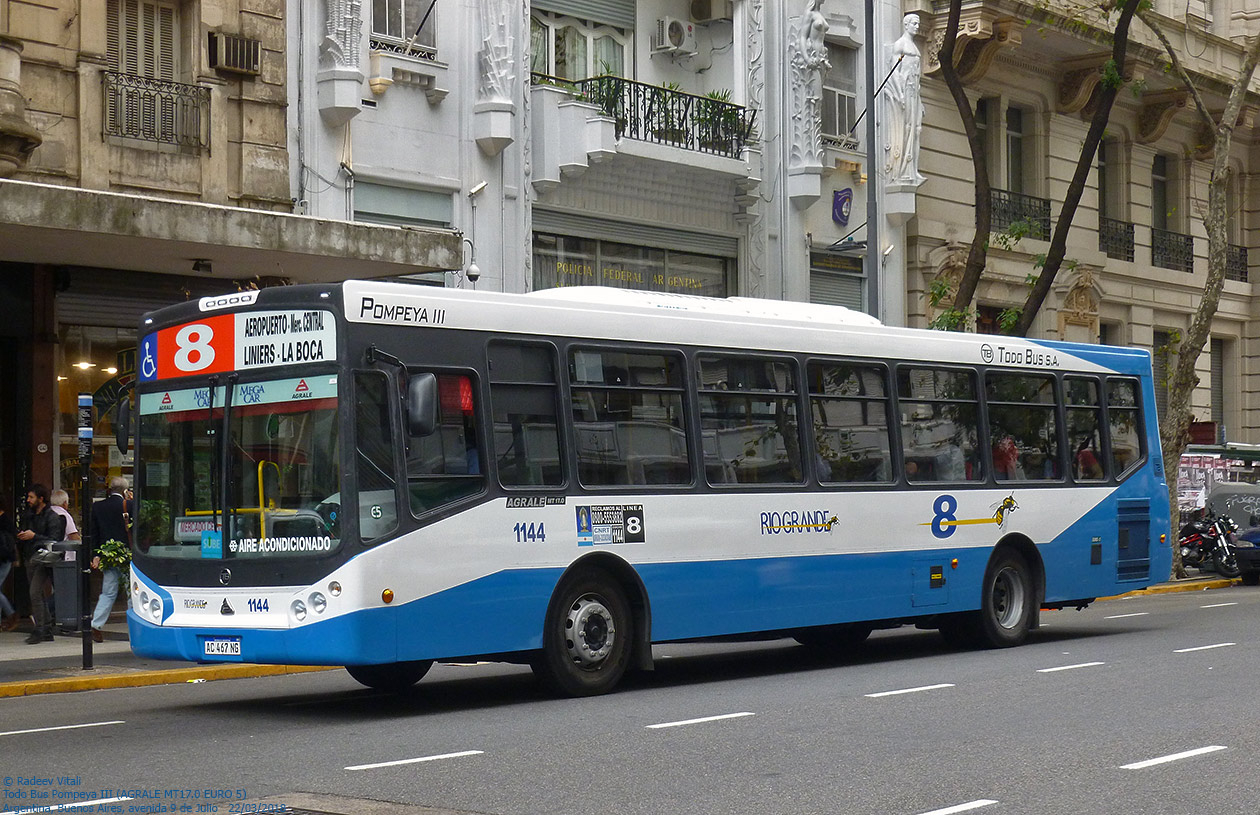 Аргентина, Todo Bus Pompeya III № 1144
