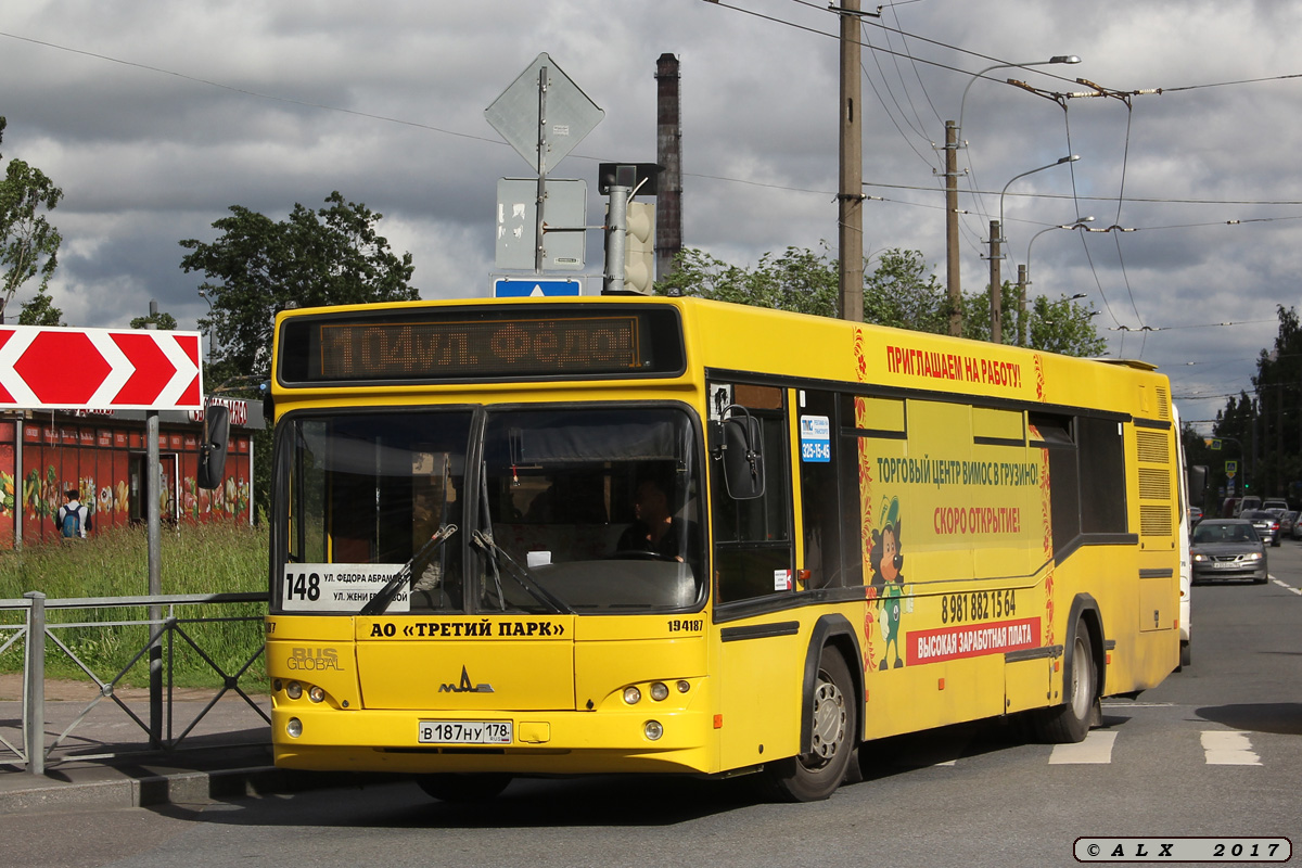 Санкт-Петербург, МАЗ-103.468 № В 187 НУ 178