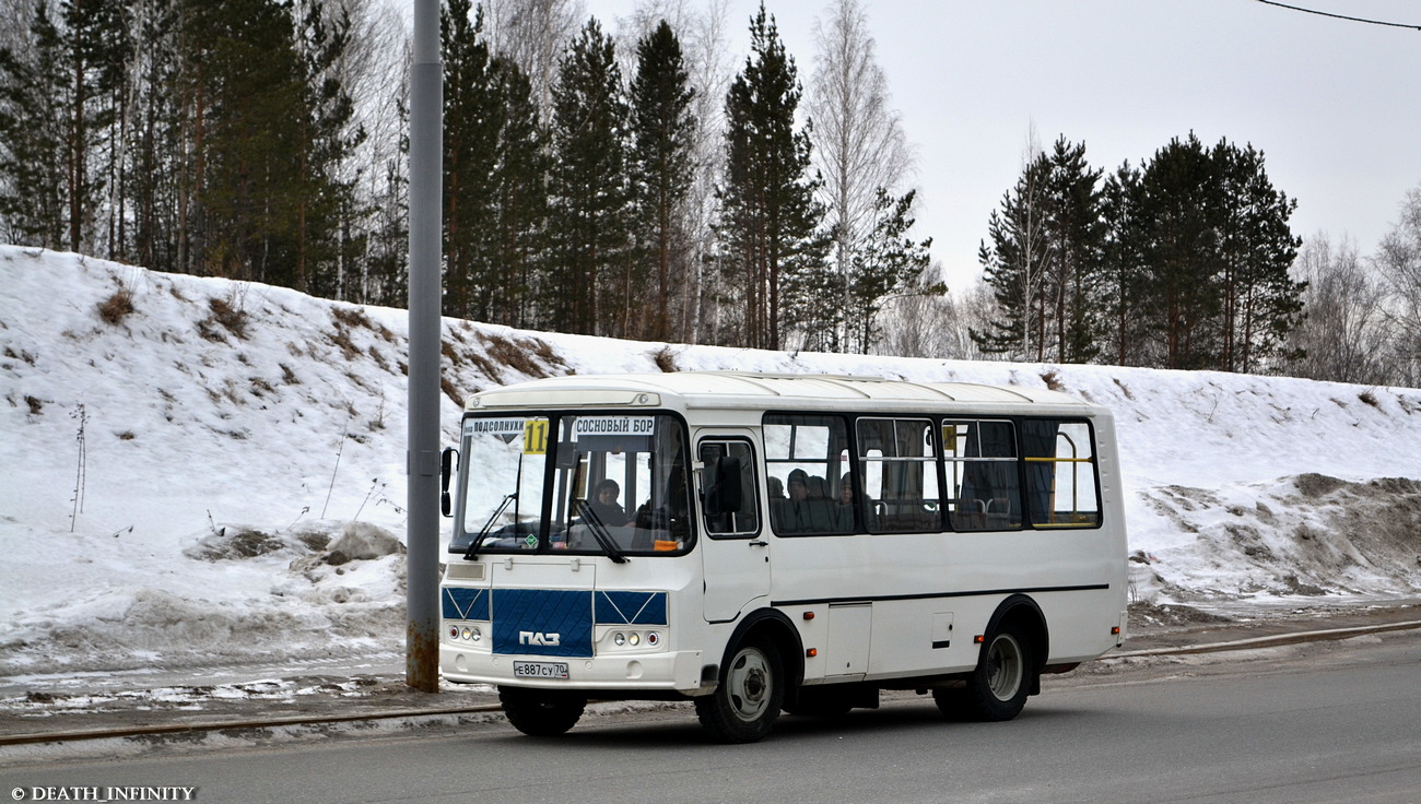 Томская область, ПАЗ-32054 № Е 887 СУ 70