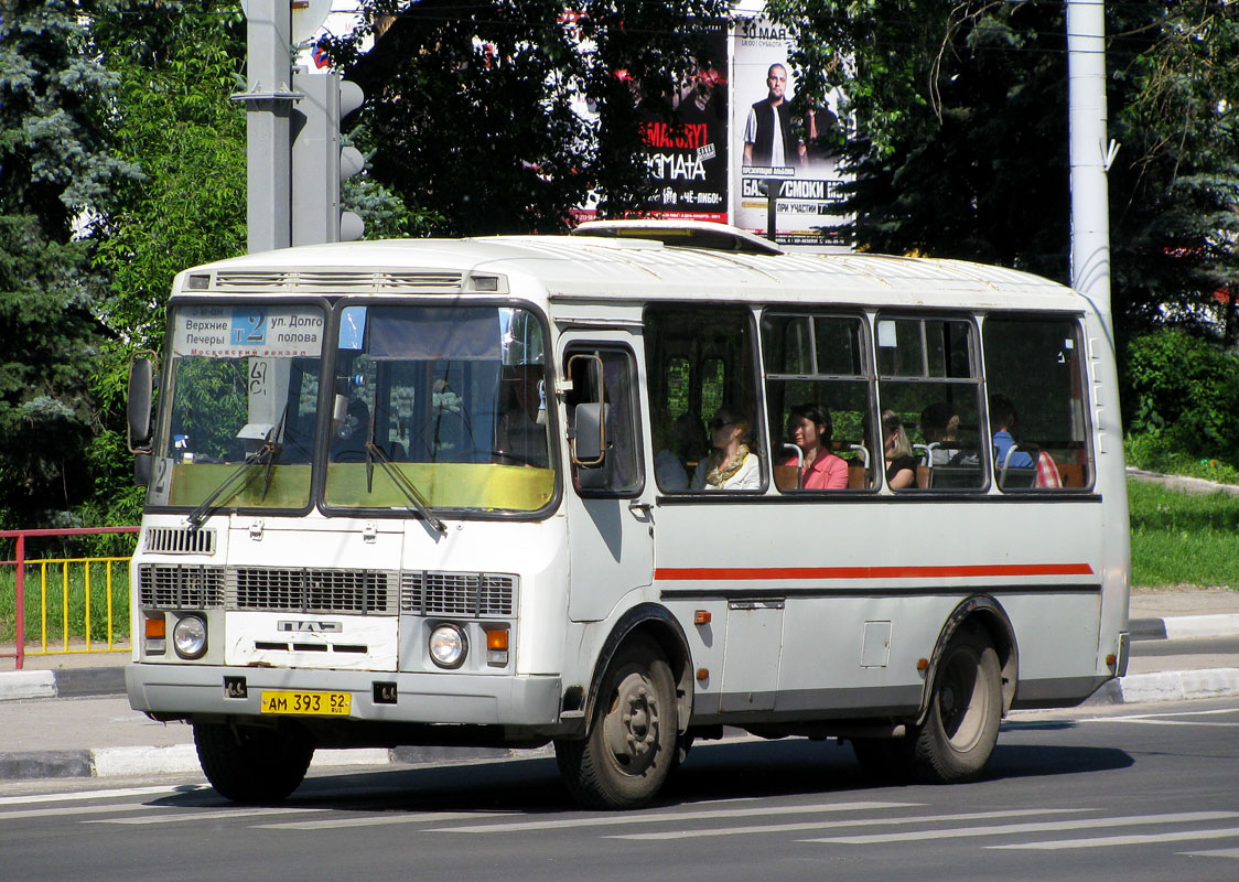 Нижегородская область, ПАЗ-32054 № АМ 393 52