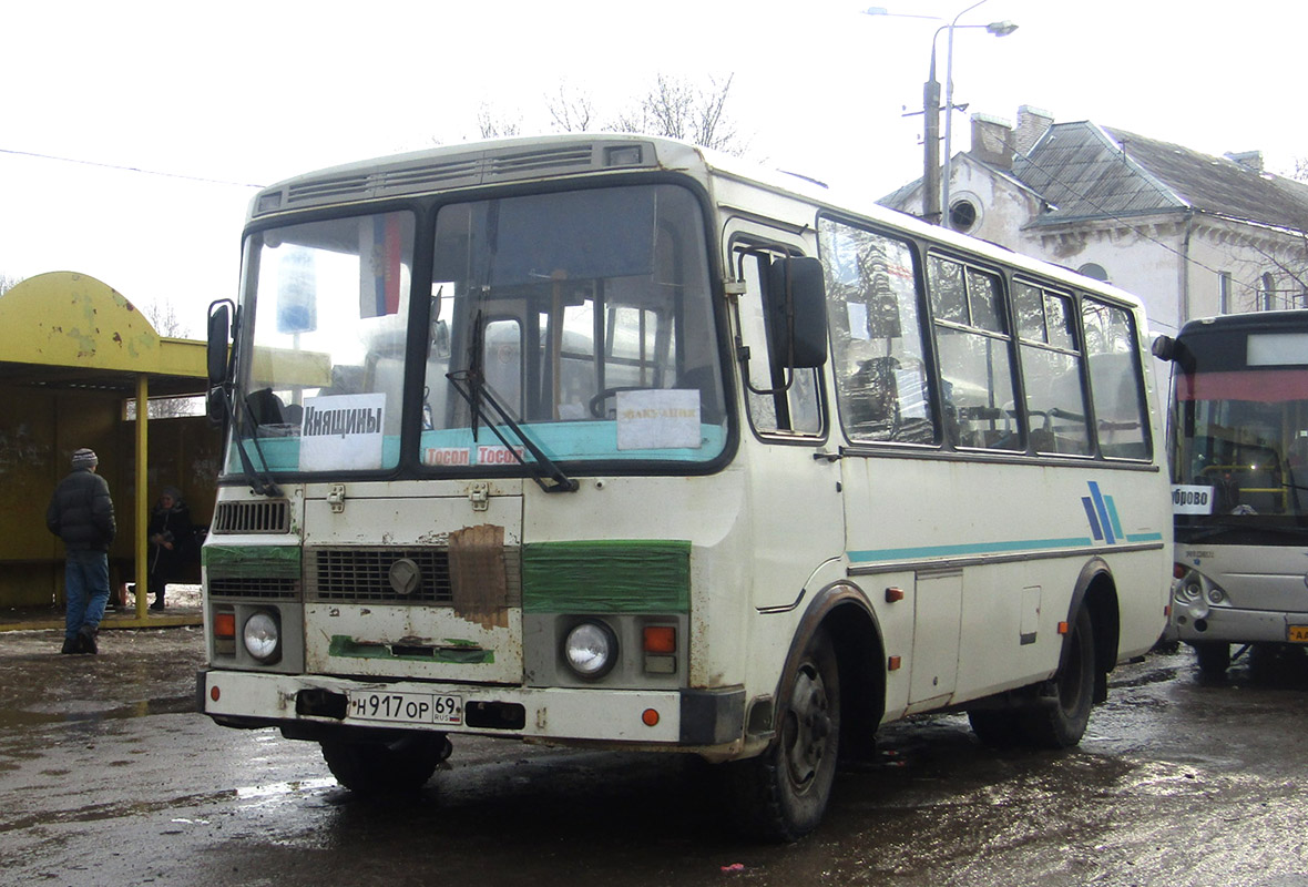 Тверская область, ПАЗ-32053 № Н 917 ОР 69