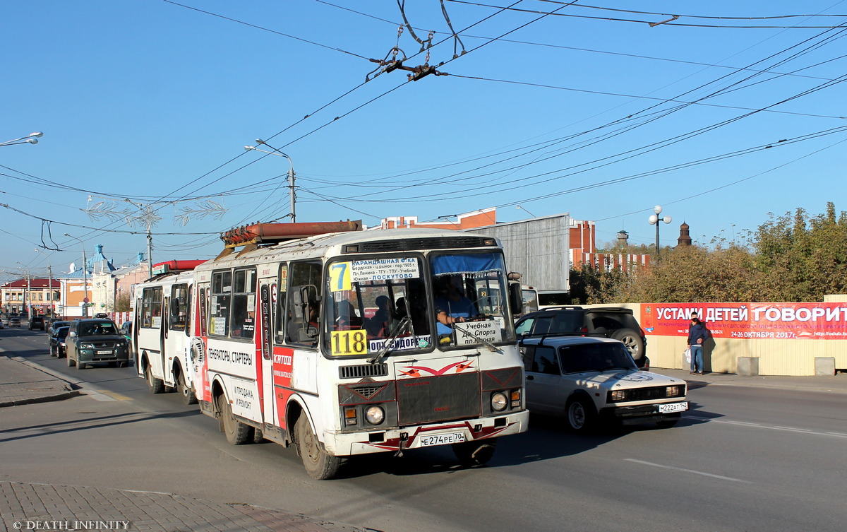 Томская область, ПАЗ-32051-110 № Е 274 РЕ 70