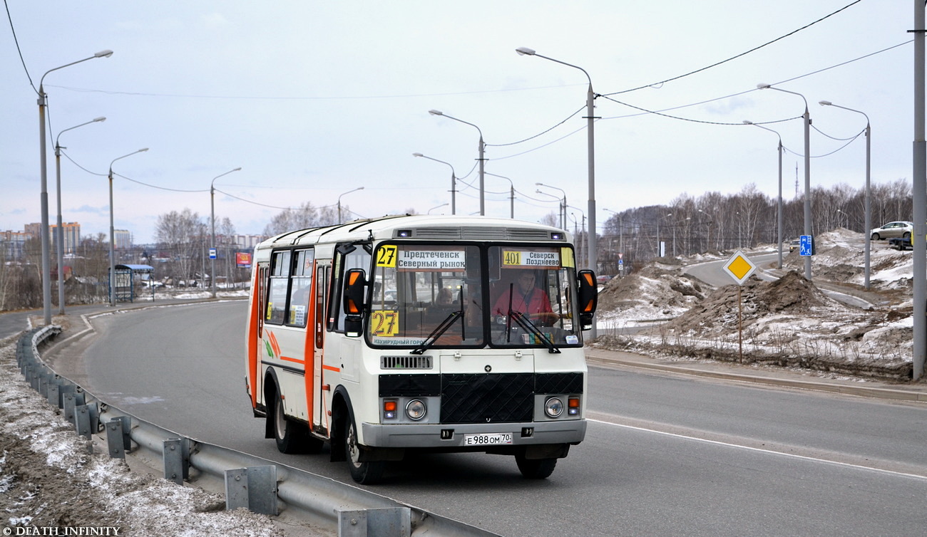 Томская область, ПАЗ-32054 № Е 988 ОМ 70