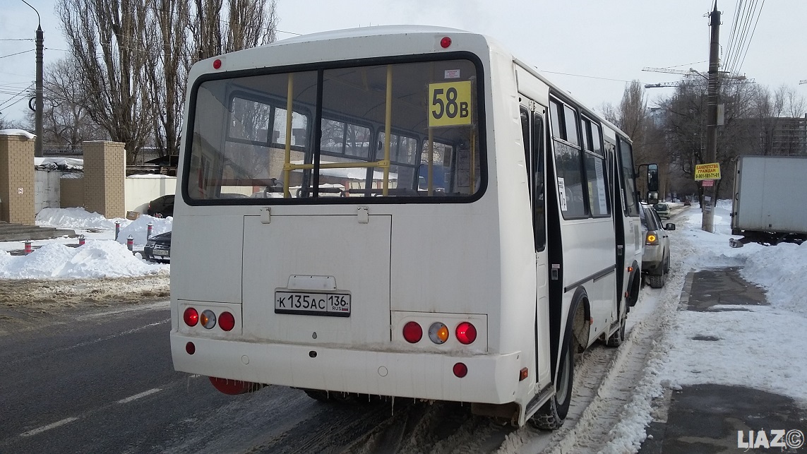 Воронежская область, ПАЗ-32054 № К 135 АС 136