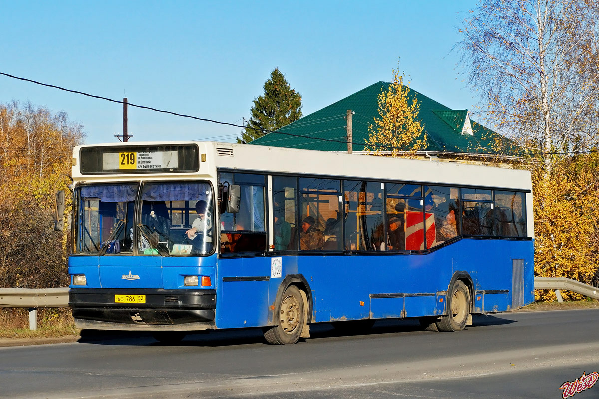 Нижегородская область, МАЗ-104.С21 № АО 786 52