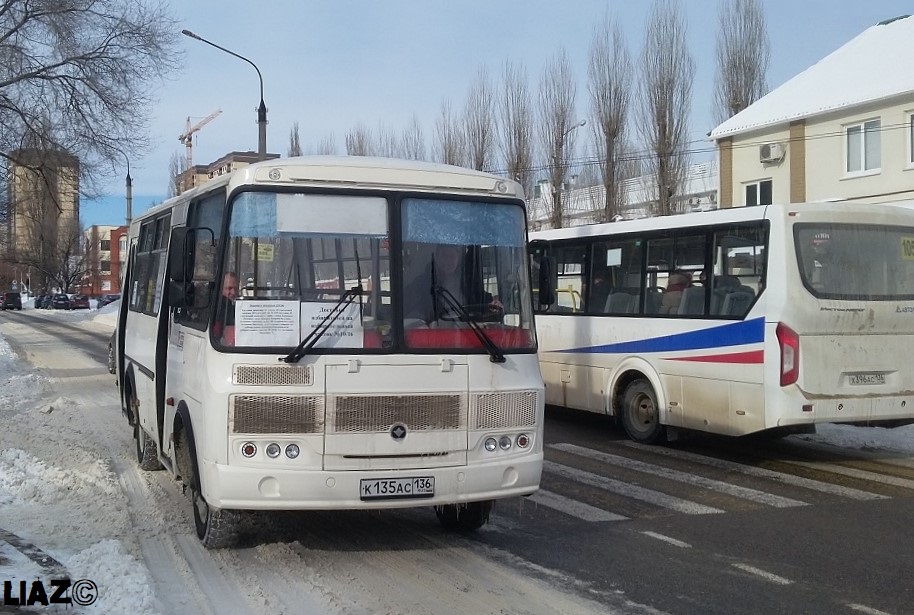 Воронежская область, ПАЗ-32054 № К 135 АС 136