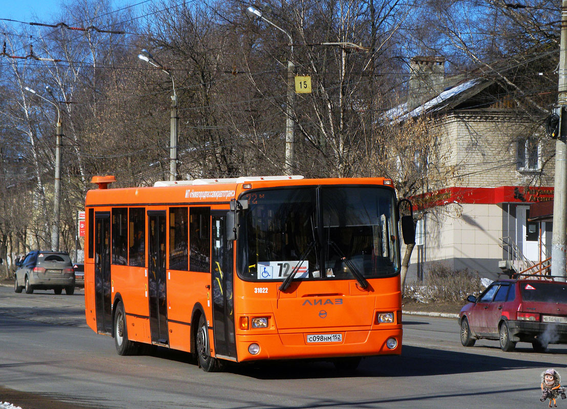 Нижегородская область, ЛиАЗ-5293.60 № 31022