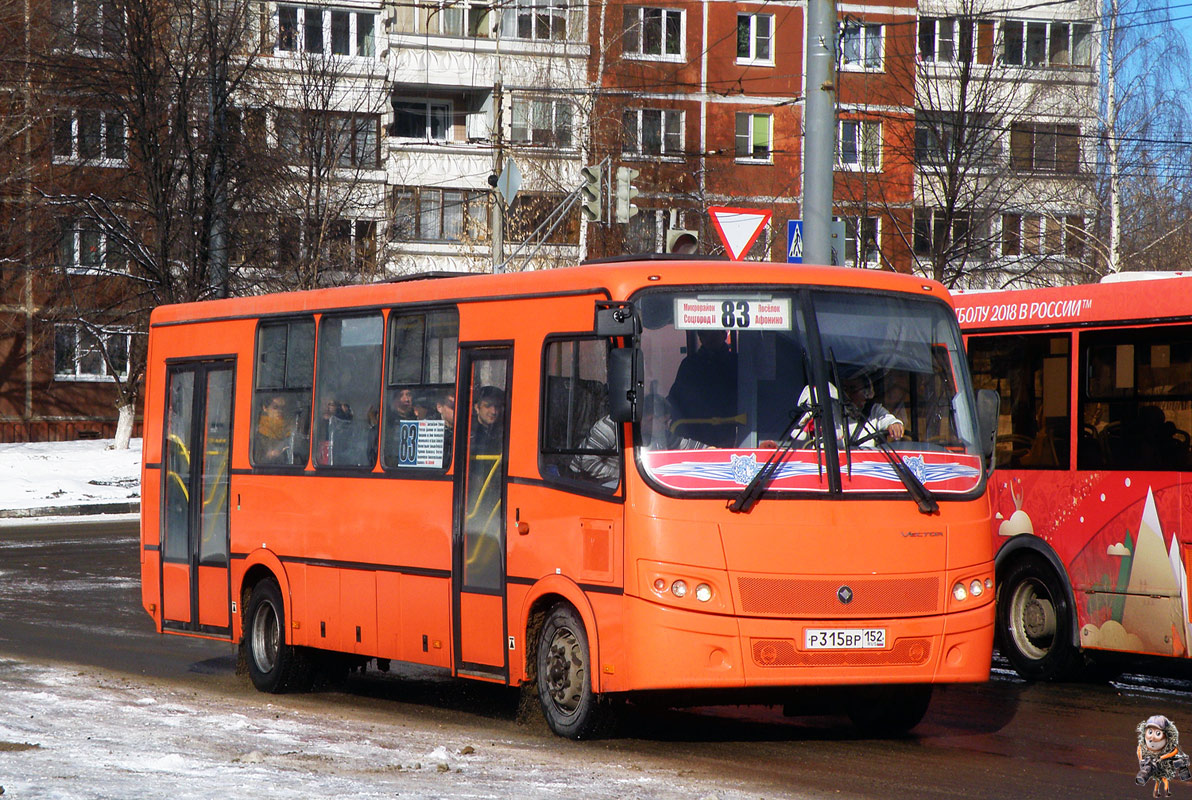 Nizhegorodskaya region, PAZ-320414-05 "Vektor" (1-2) # Р 315 ВР 152