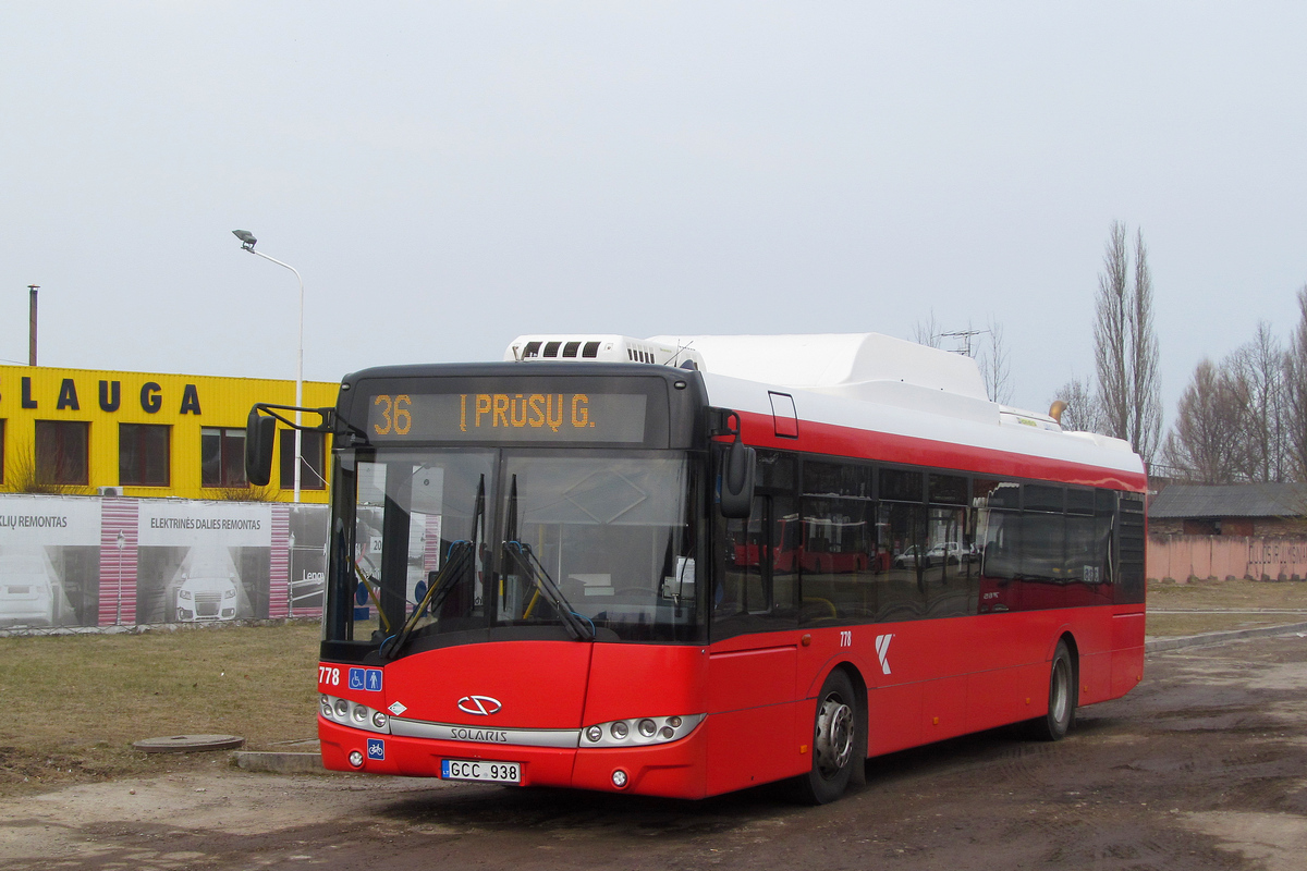 Литва, Solaris Urbino III 12 CNG № 778