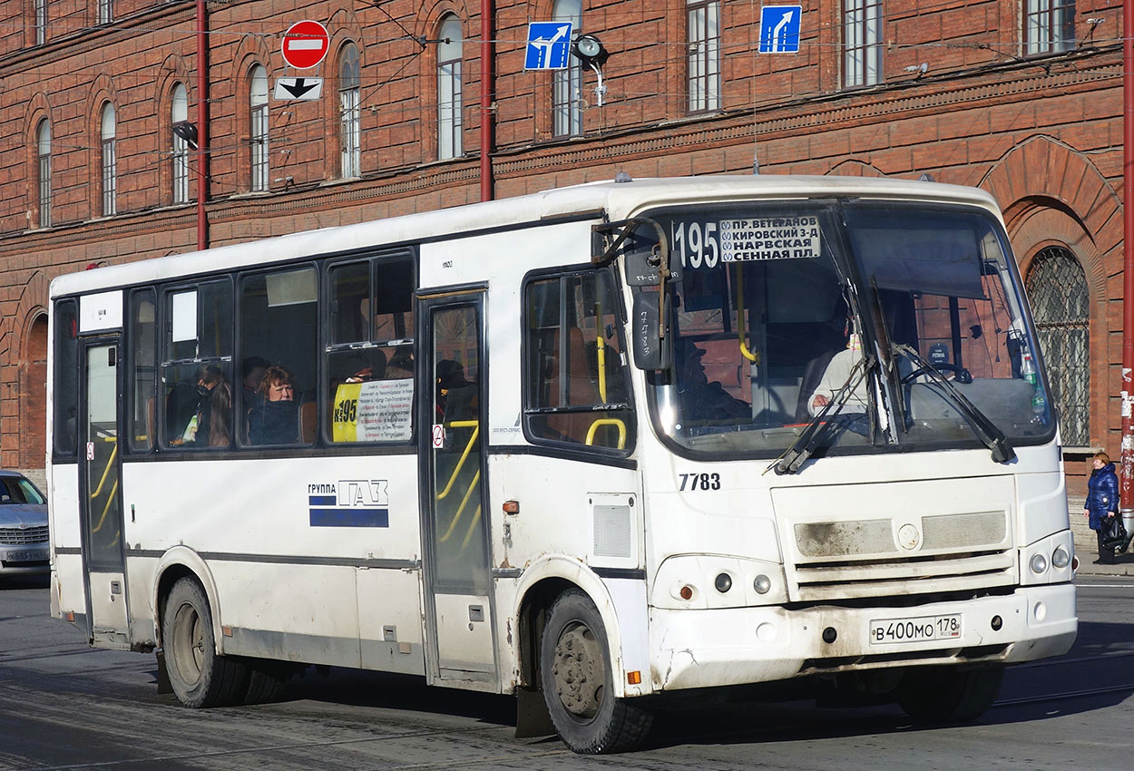 Санкт-Петербург, ПАЗ-320412-05 № 7783