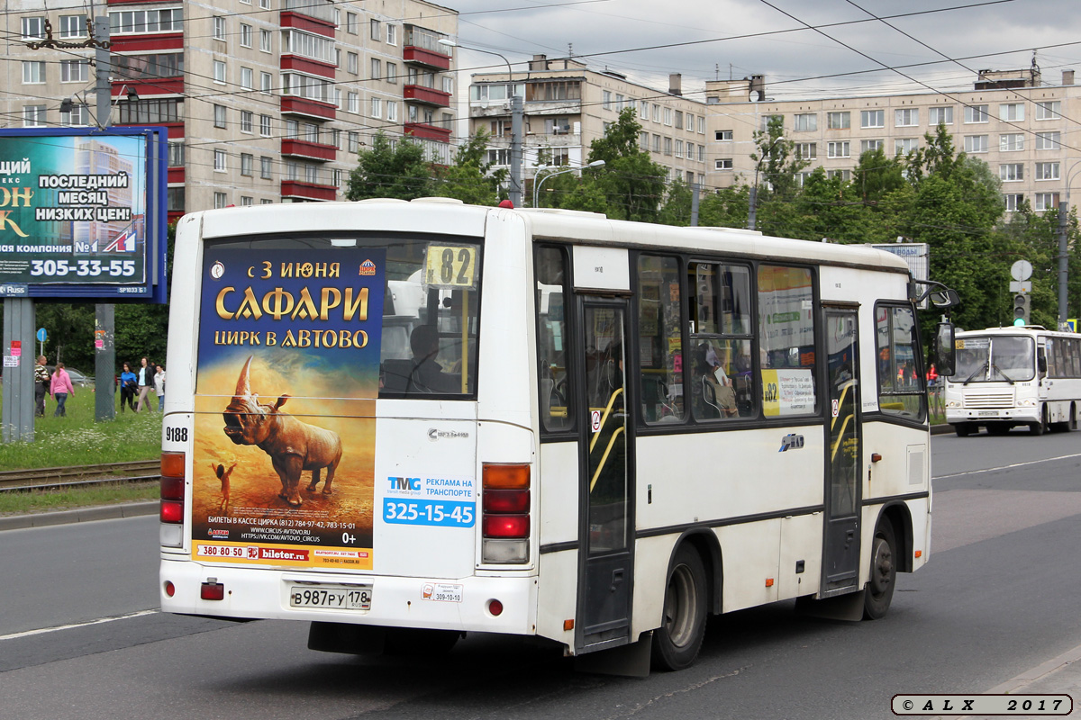 Санкт-Петербург, ПАЗ-320402-05 № 9188