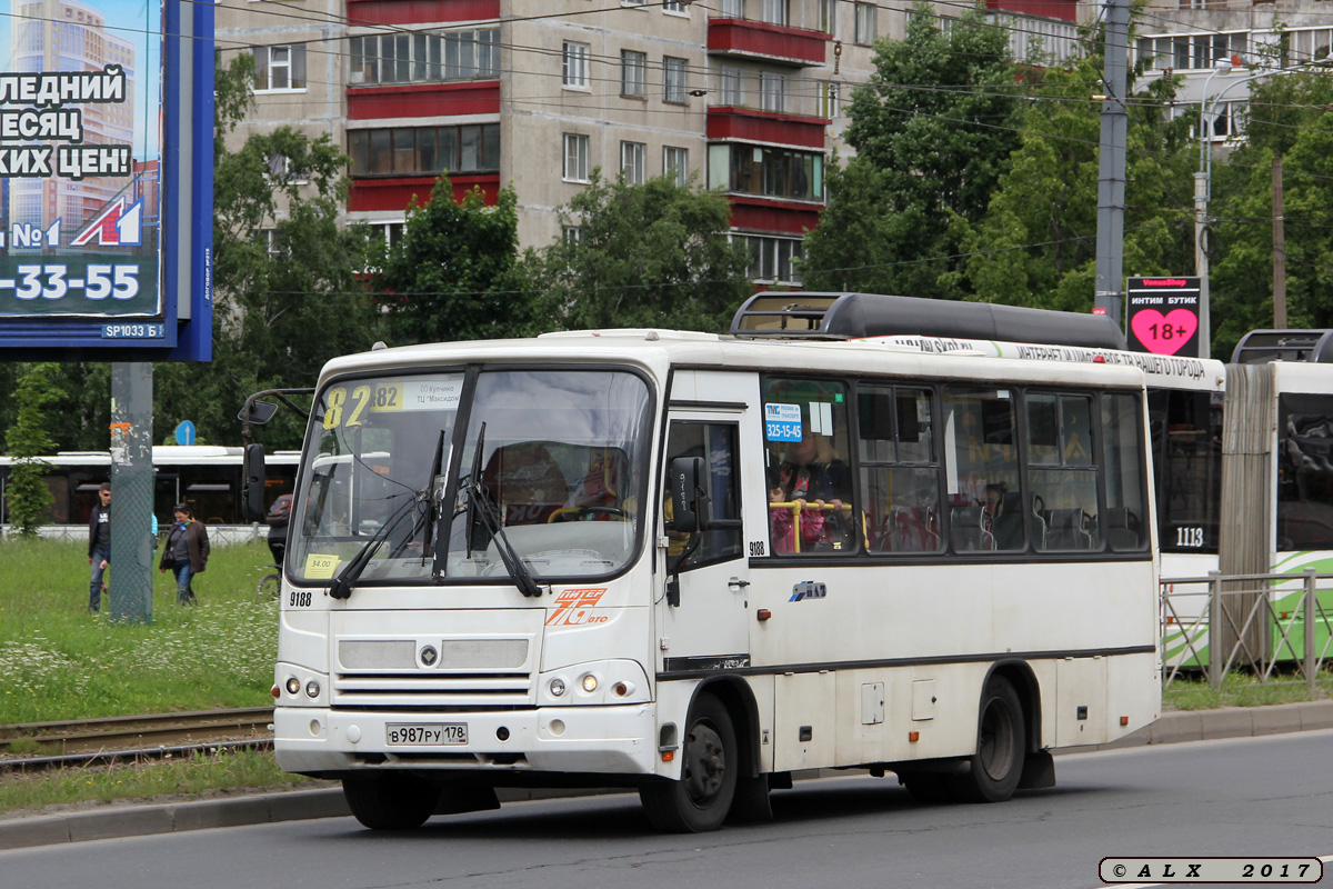 Санкт-Петербург, ПАЗ-320402-05 № 9188